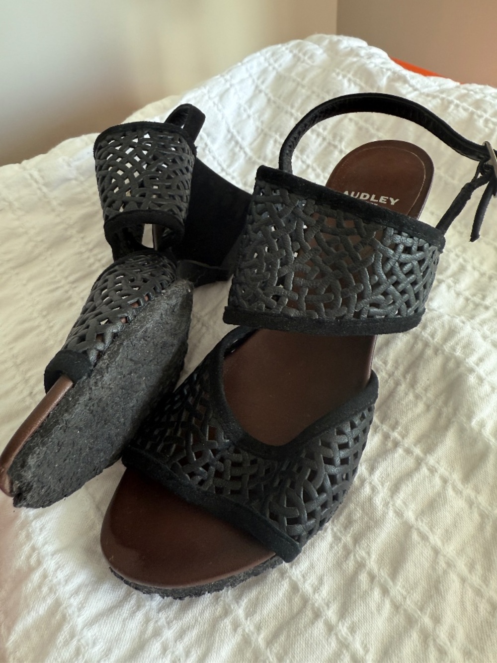 Audley London Wedge Sandals Sz 36